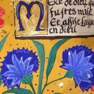 Medieval manuscript facsimile (2016)-detail